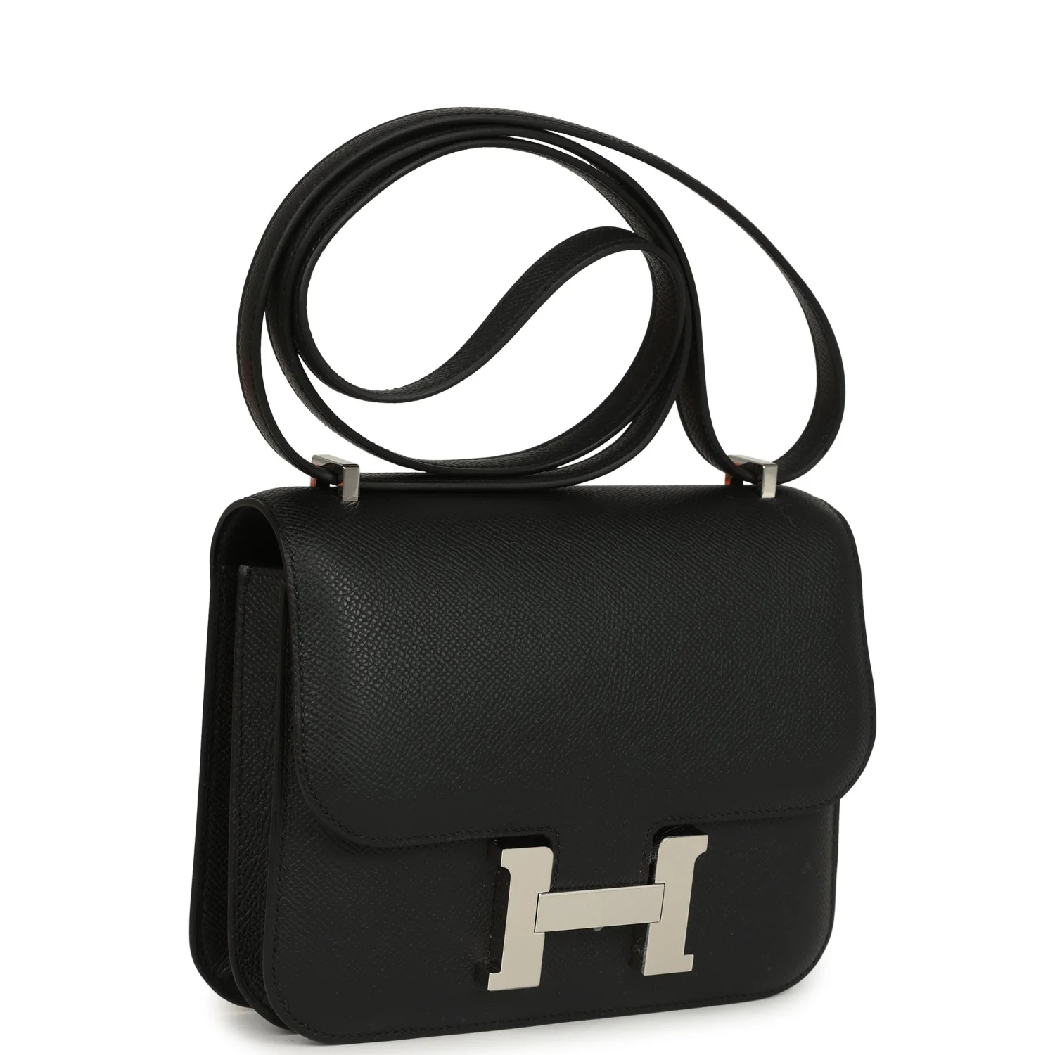 Hermes Constance 18 Black Epsom Palladium Hardware