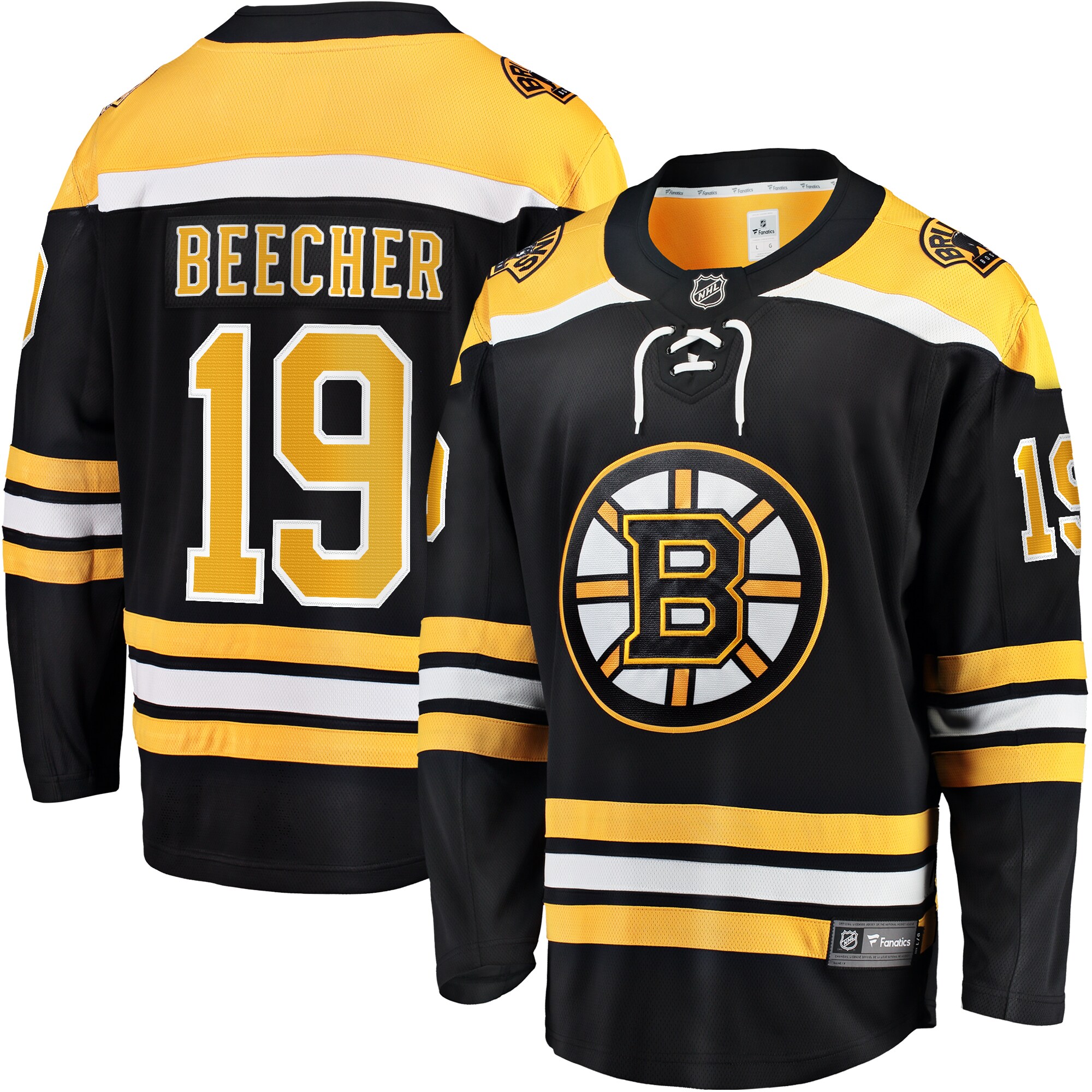 John Beecher Boston Bruins Fanatics Home Premier Breakaway  Jersey – Black