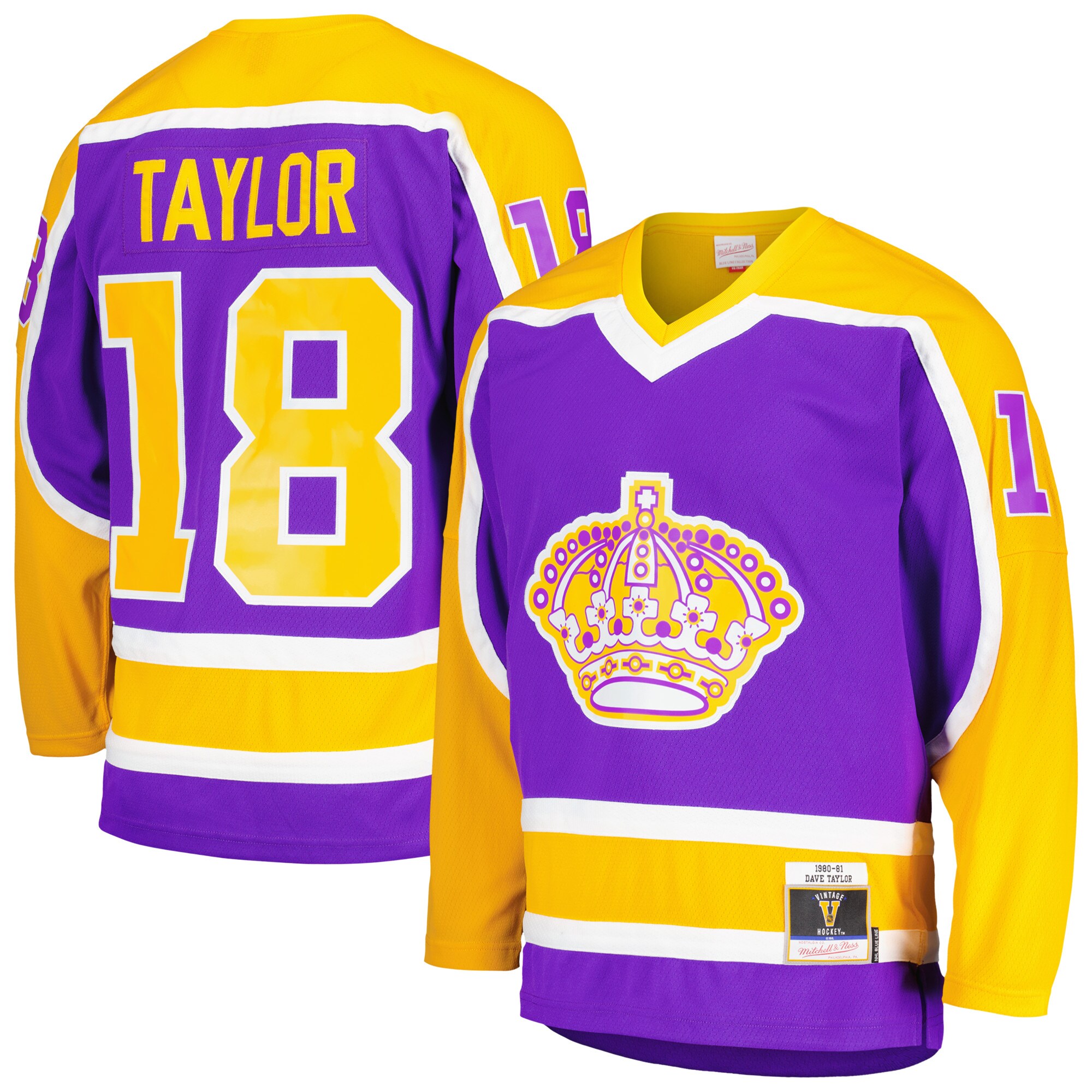 Dave Taylor Los Angeles Kings Mitchell & Ness  1980/81 Blue Line   Jersey – Purple