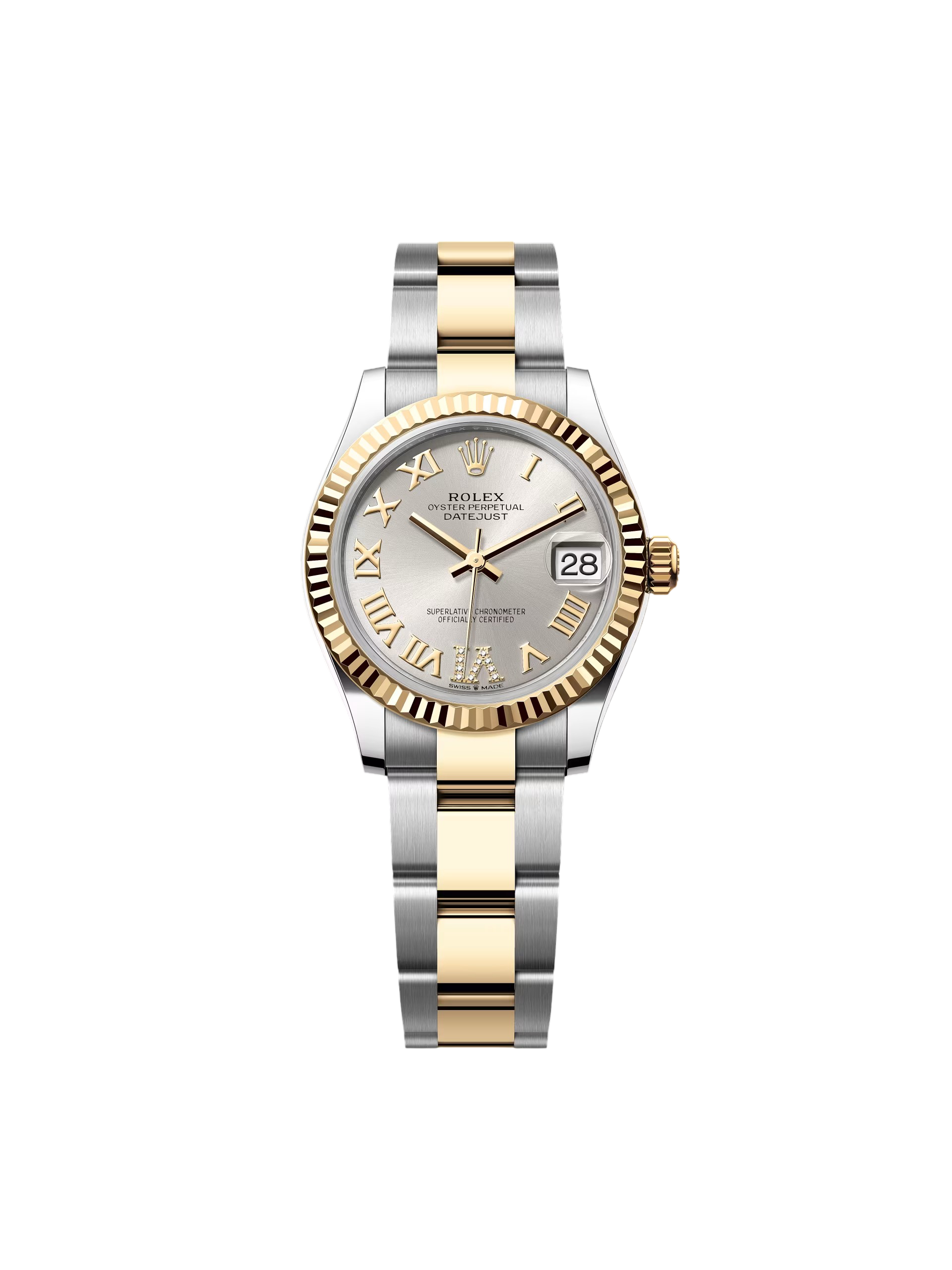 【Super Clone】RLX Datejust m278273-0003/0004 31mm Silver Dial Stainless Steel and Yellow Gold Oyster Watch