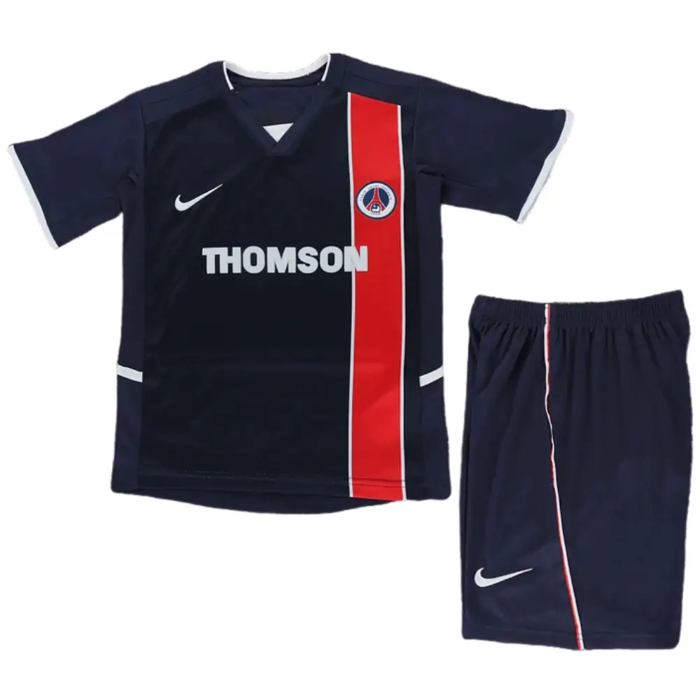 2002-03 Paris Saint-Germain Home Retro Children's Jersey Set - Fans Edition