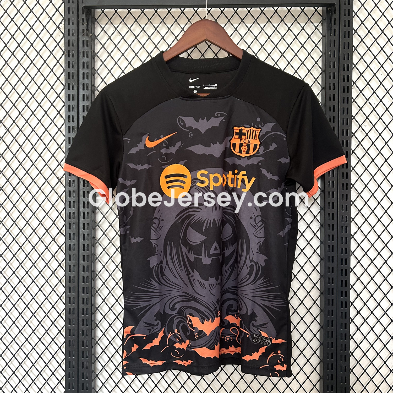 Barcelona 25-26 Halloween Pumpkin Silhouette Black Jersey - Fans Version
