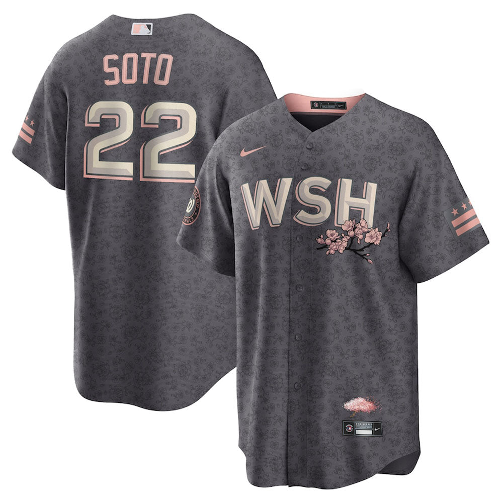 Men's Washington Nationals Juan Soto City Connect Replica Jersey - Gray