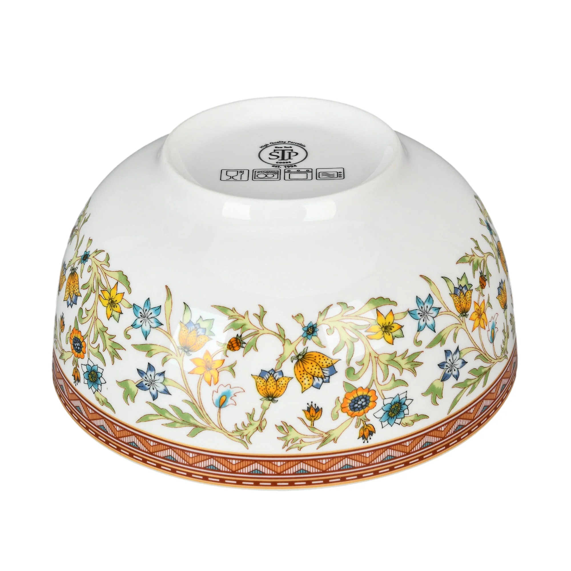 STPgoods Fleurs des Prairies Bone China Dinnerware Set of 16 Service for 4 in Gift Box