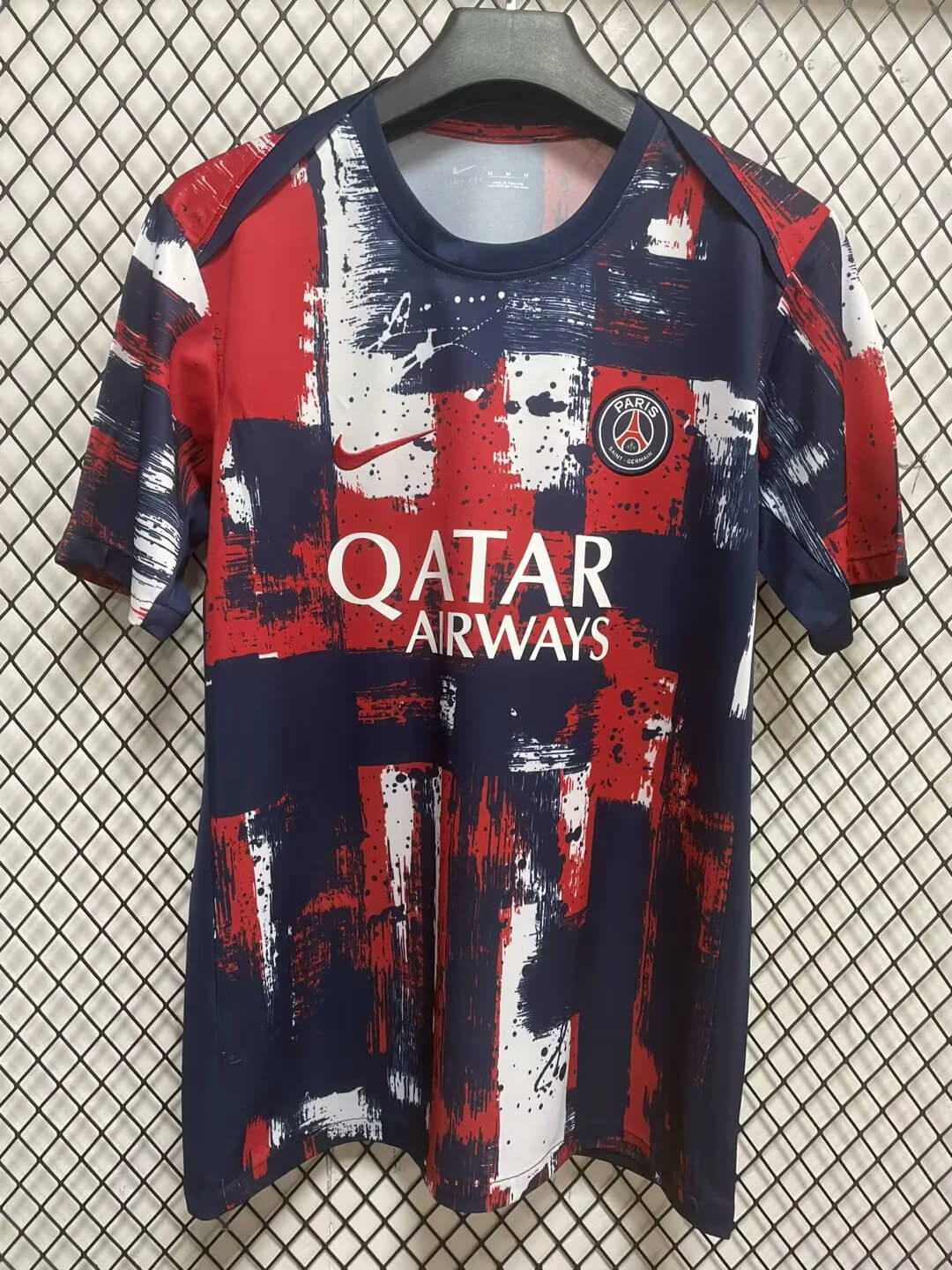 2024/2025 Psg Paris Saint-Germain pre-match training Red-Black Football Shirt 1:1 Thai Quality