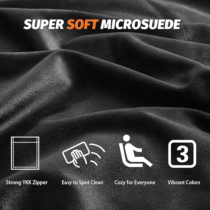 BUBBLEBEAN Bean Bag Chairs for Adults - Memory Foam Furniture BeanBag Chair