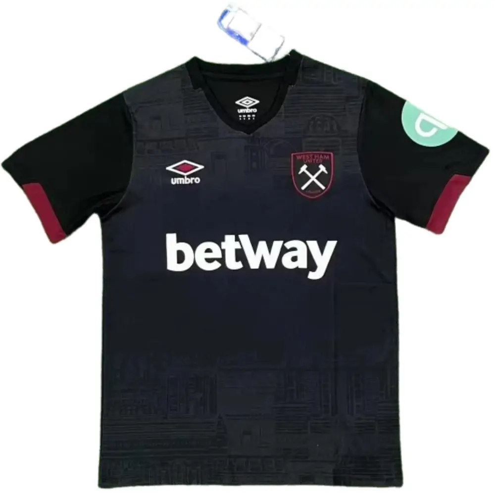 2024/25 West Ham United Away Black Jersey 1:1 Thailand Quality