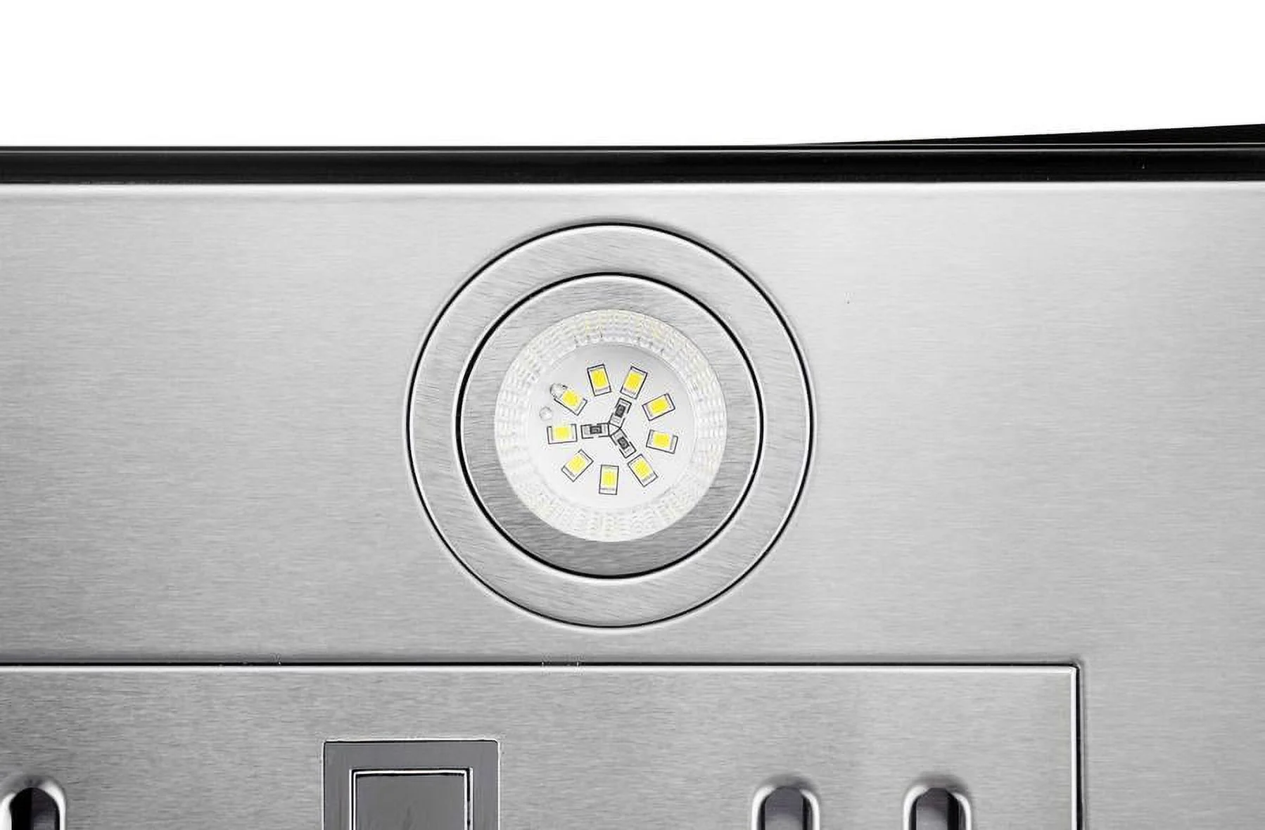Hauslane|Chef Series WM-639 30-inch Wall Mounted Range Hood | Contemporary Design Professional Suction | Dishwasher Safe Baffle Filters, 3 Speed Settings, Touch Control Panel