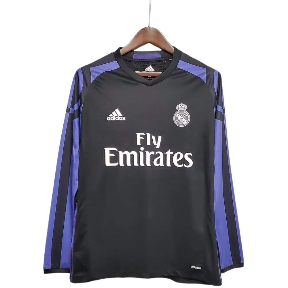 2016/2017 Retro Long Sleeve Real Madrid Third Away - Fans Edition