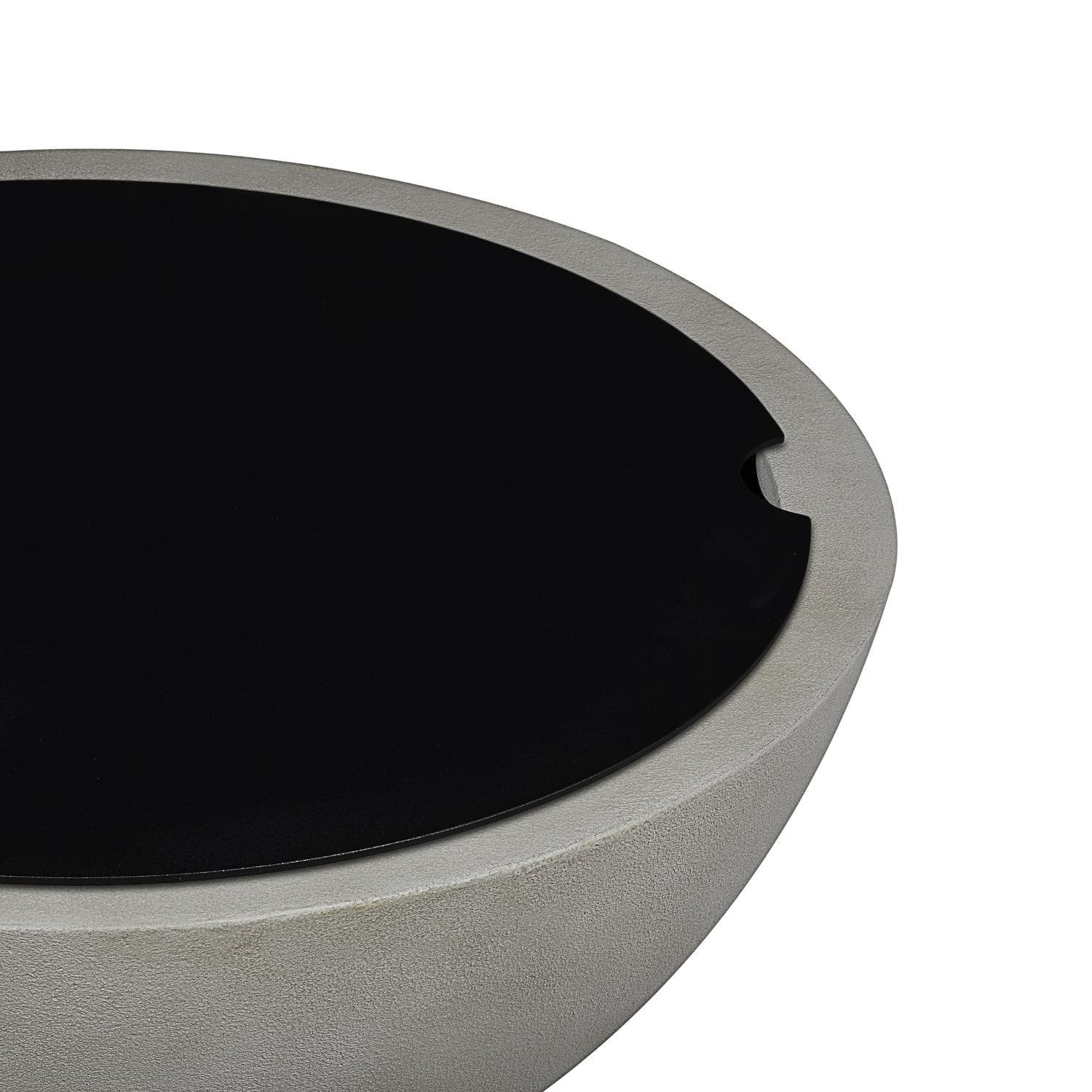 BBQGuys Signature 38 Inch Round Aluminum Fire Bowl Lid - Fits 42-Inch Dustyview Fire Bowls - Black - 359-BK