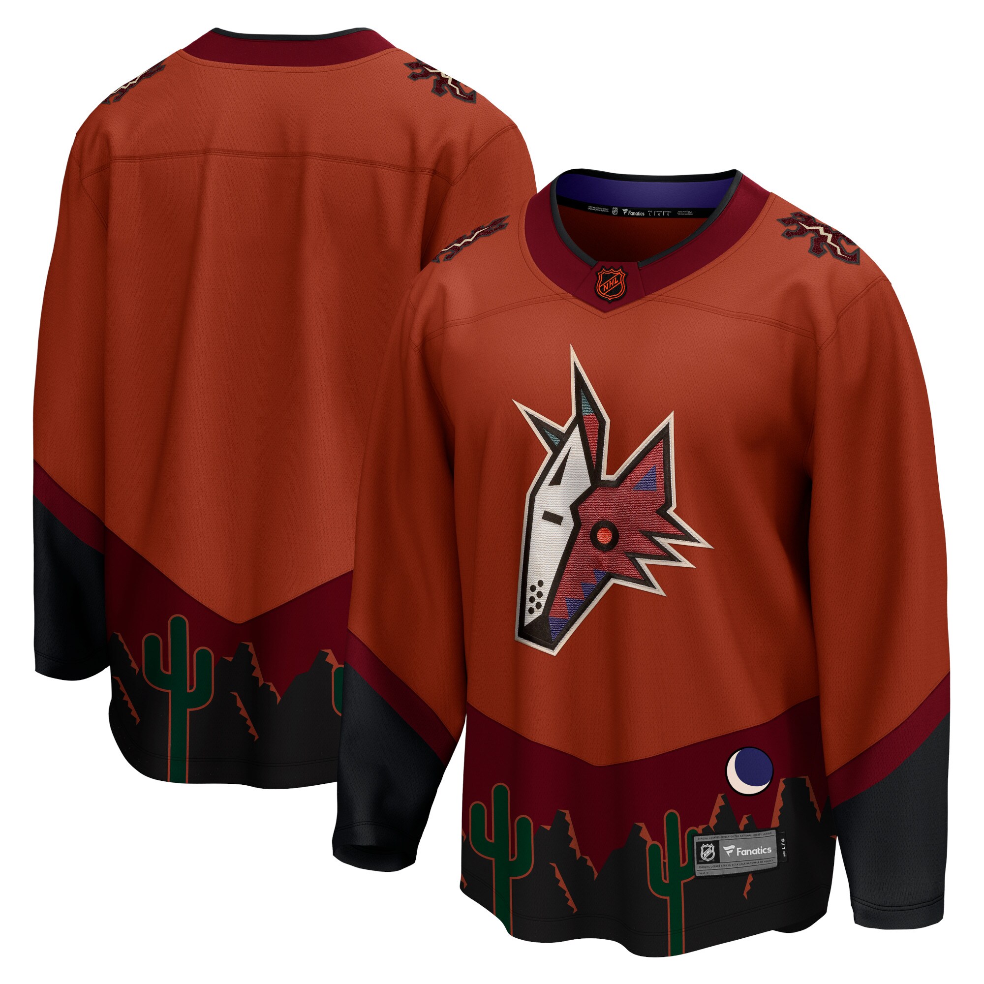 Arizona Coyotes Fanatics Special Edition 2.0 Breakaway Blank Jersey – Burnt Orange