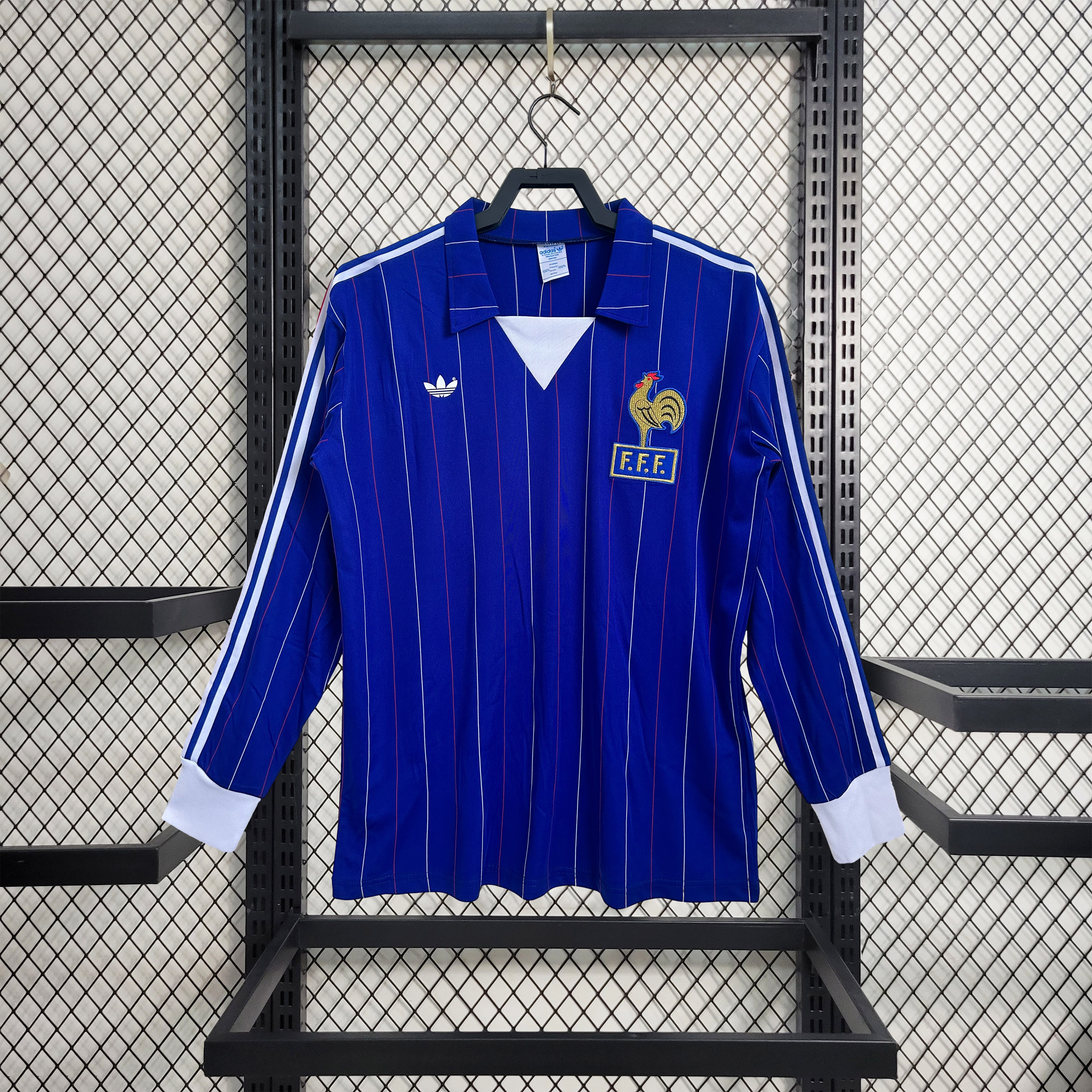 Retro France 1980-82 Home Long Sleeve Jersey