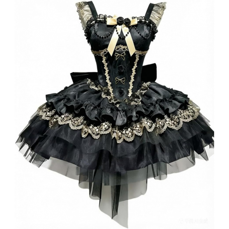 Sweet Lolita Princess Dress Ruffled Tea Party