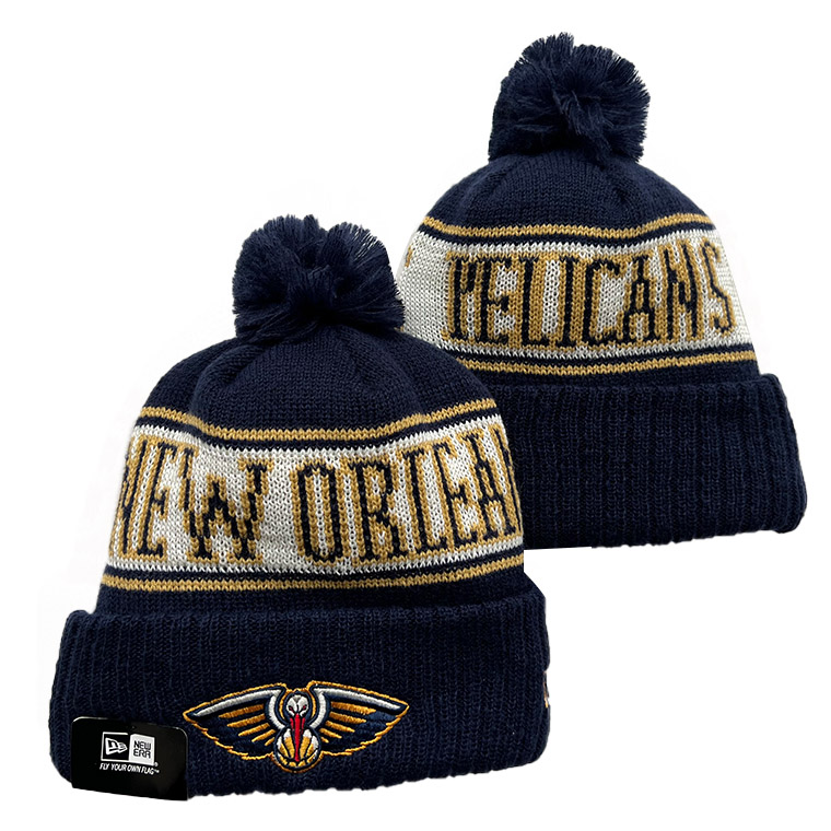 New Orleans Pelicans Beanie Cuffed Knit Hat with Pom
