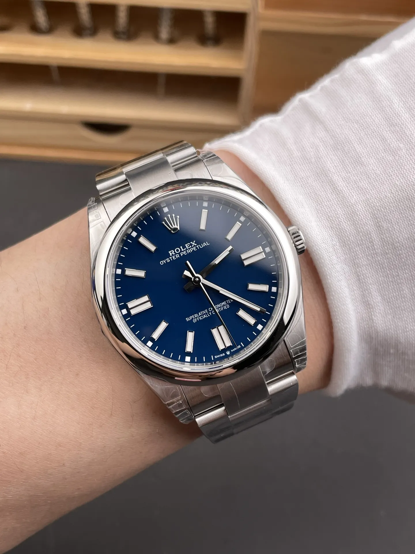 Rolex Oyster Perpetual Blue 41mm