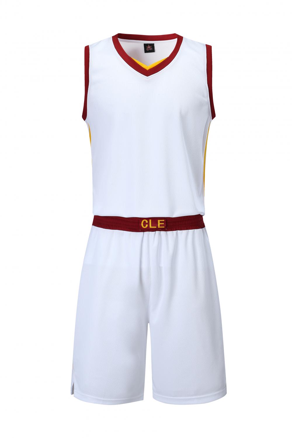 Cavaliers basketball uniform white suit（Customizable name and number）