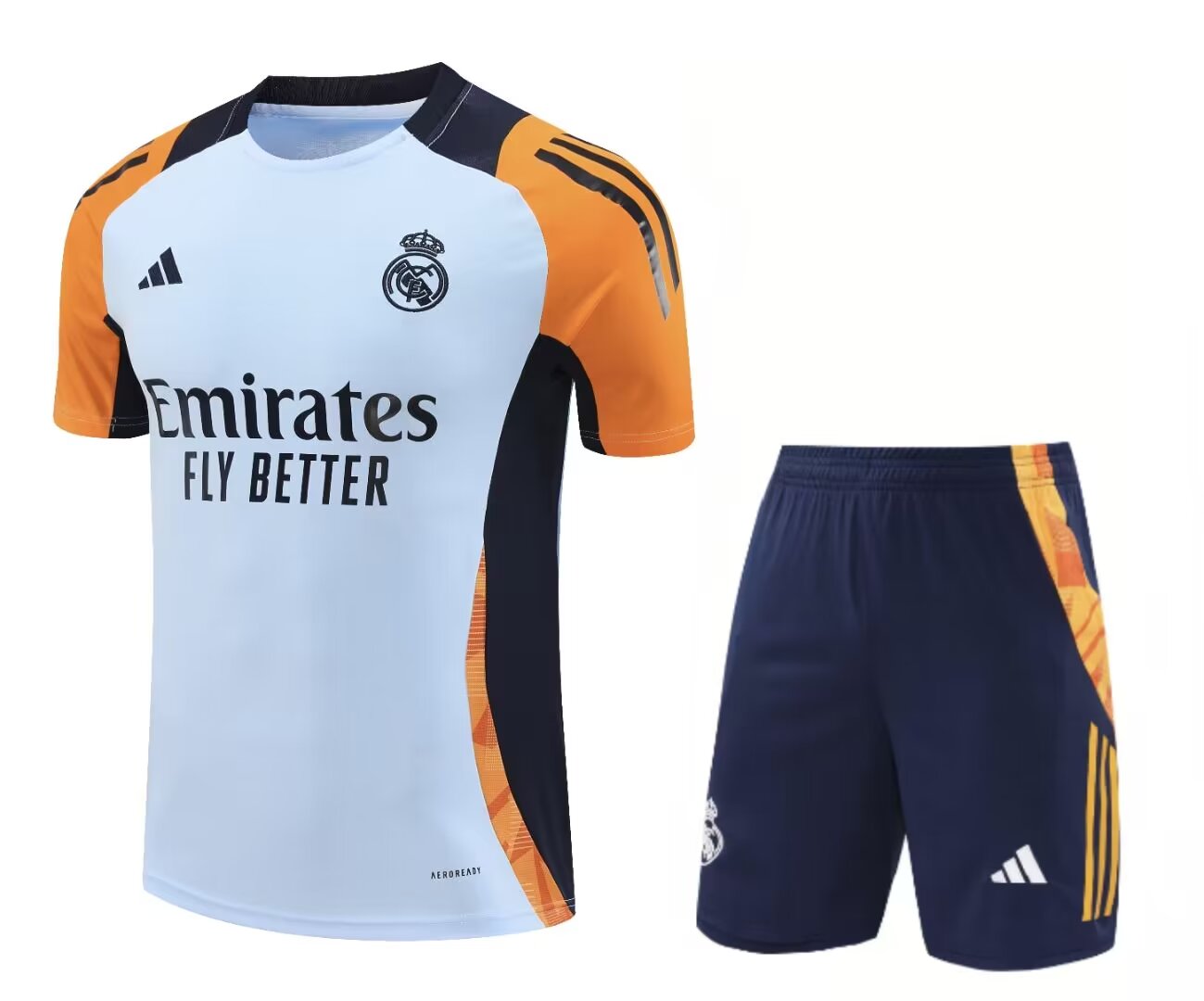 2024/25 Real Madrid Short Sleeve Training Jersey - Adult Set