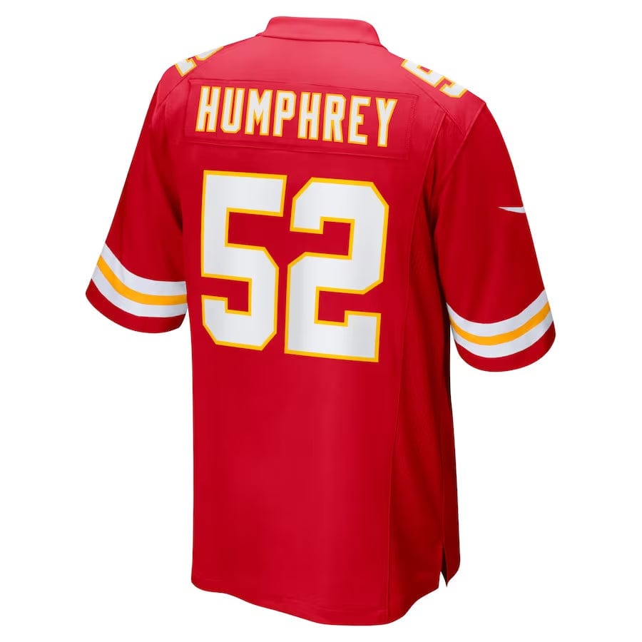 Men's Creed Humphrey Kansas City Chiefs  Super Bowl LVIII Game Jersey - Red