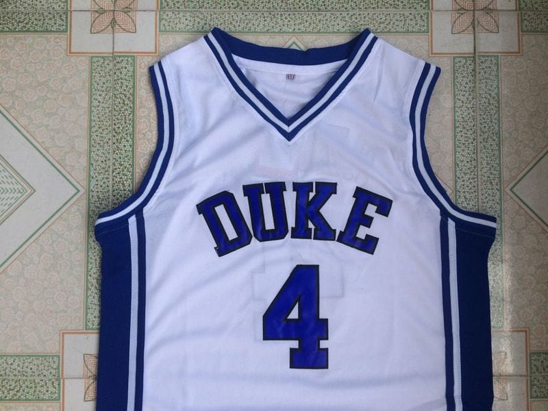 NCAA Duke University No. 4 J.J. Redick White Jersey