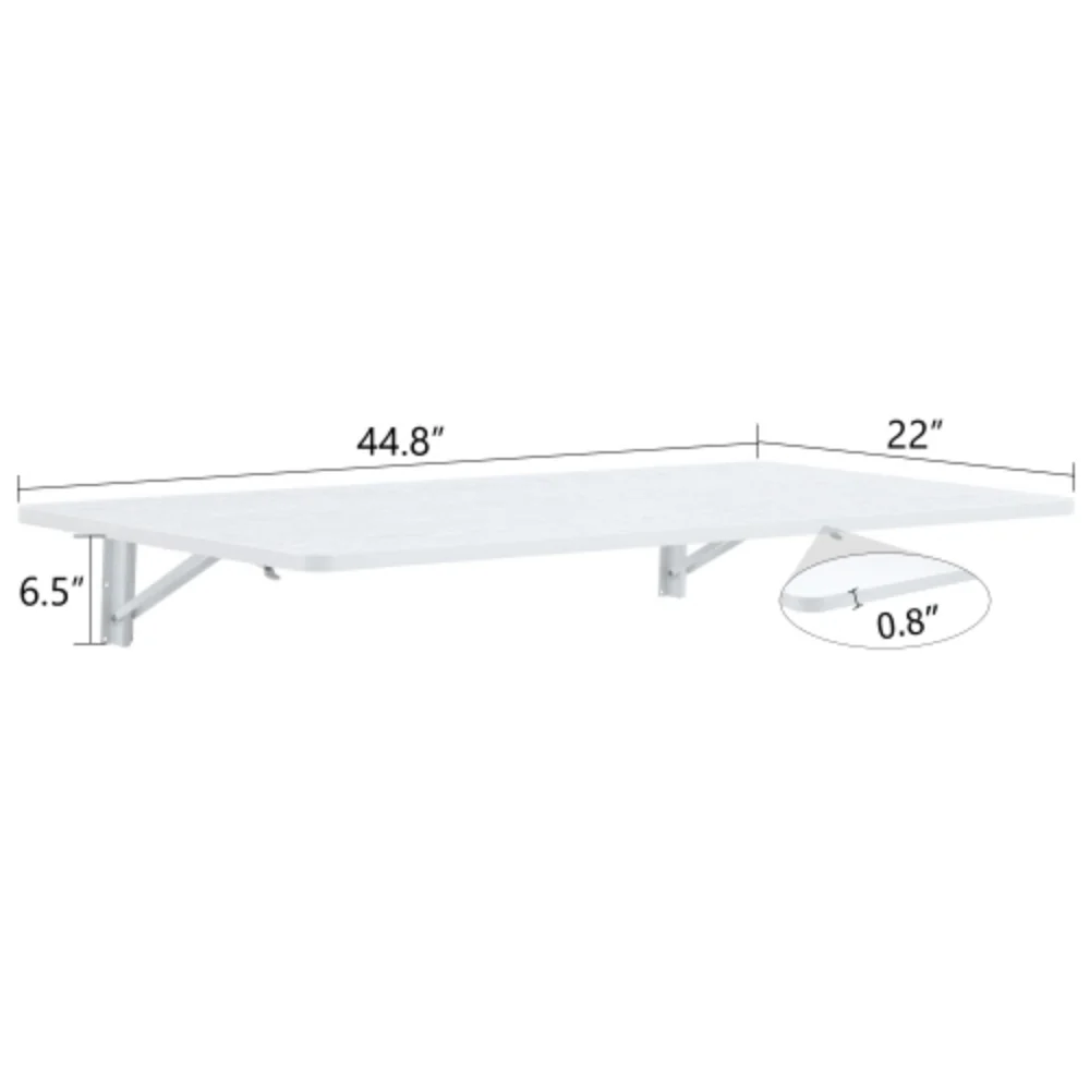 JUFU Wall Mounted Desk, 44.8
