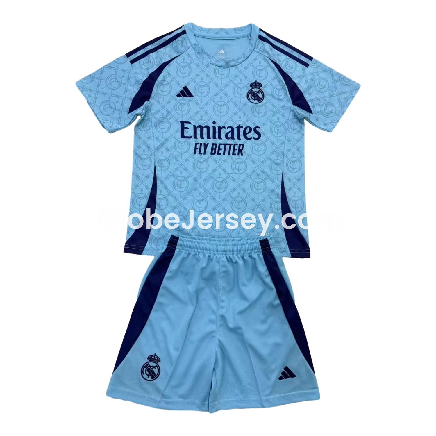 Real Madrid 25-26 Blue Concept Men's Adult Jersey Set - Fans Version