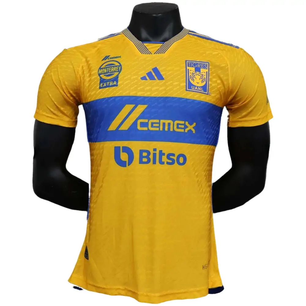 2023/2024 Player Version Tigres Home Football Shirt 1:1 Thai Quality