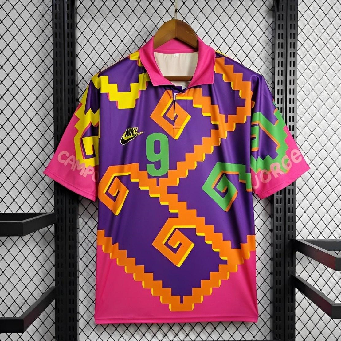 Retro Mexico 1995 Goalkeeper Purple Orange Jersey