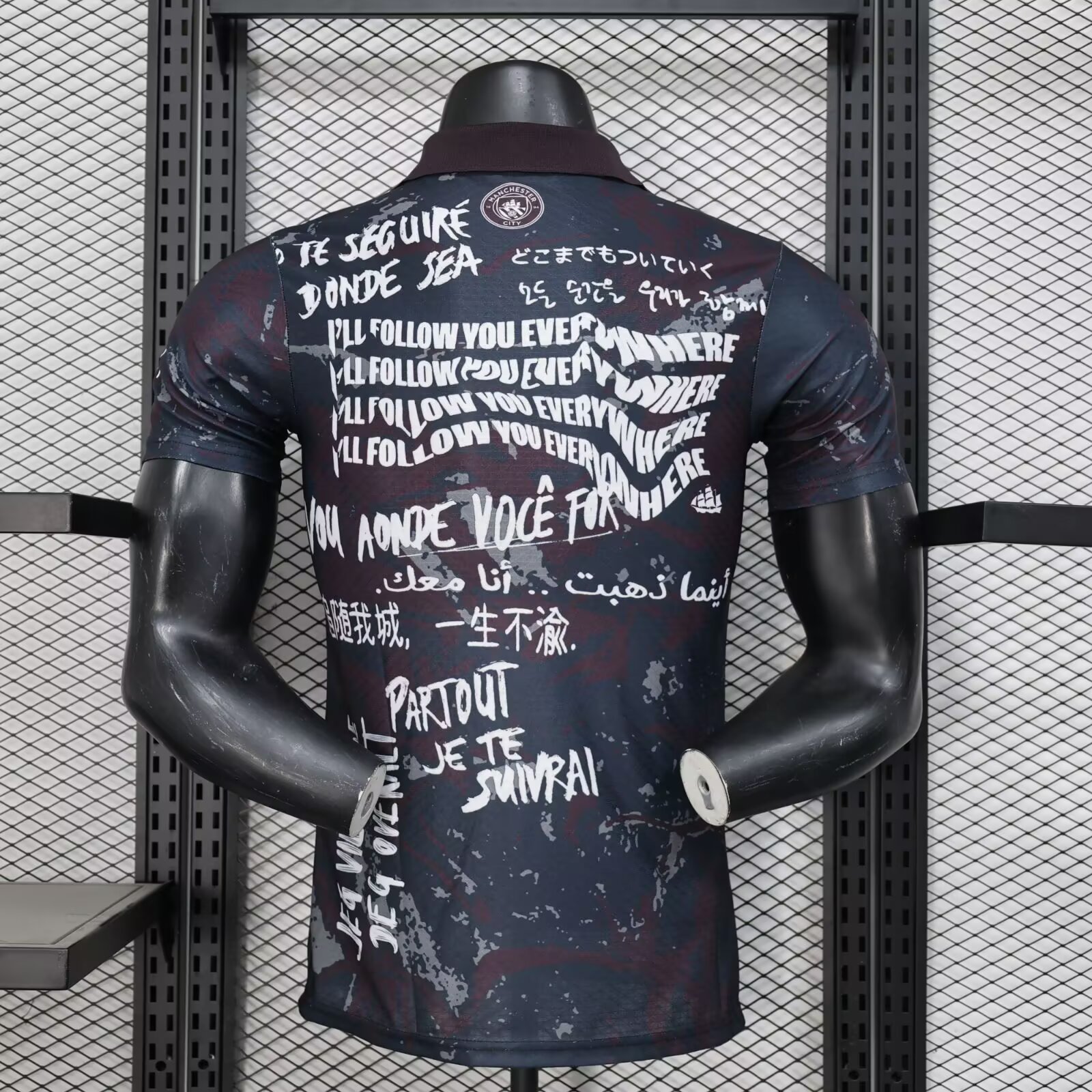 2025/2026 Player Version Manchester City  Rose Red FTBLNRGY+Retro Football Shirt 1:1 Thai Quality