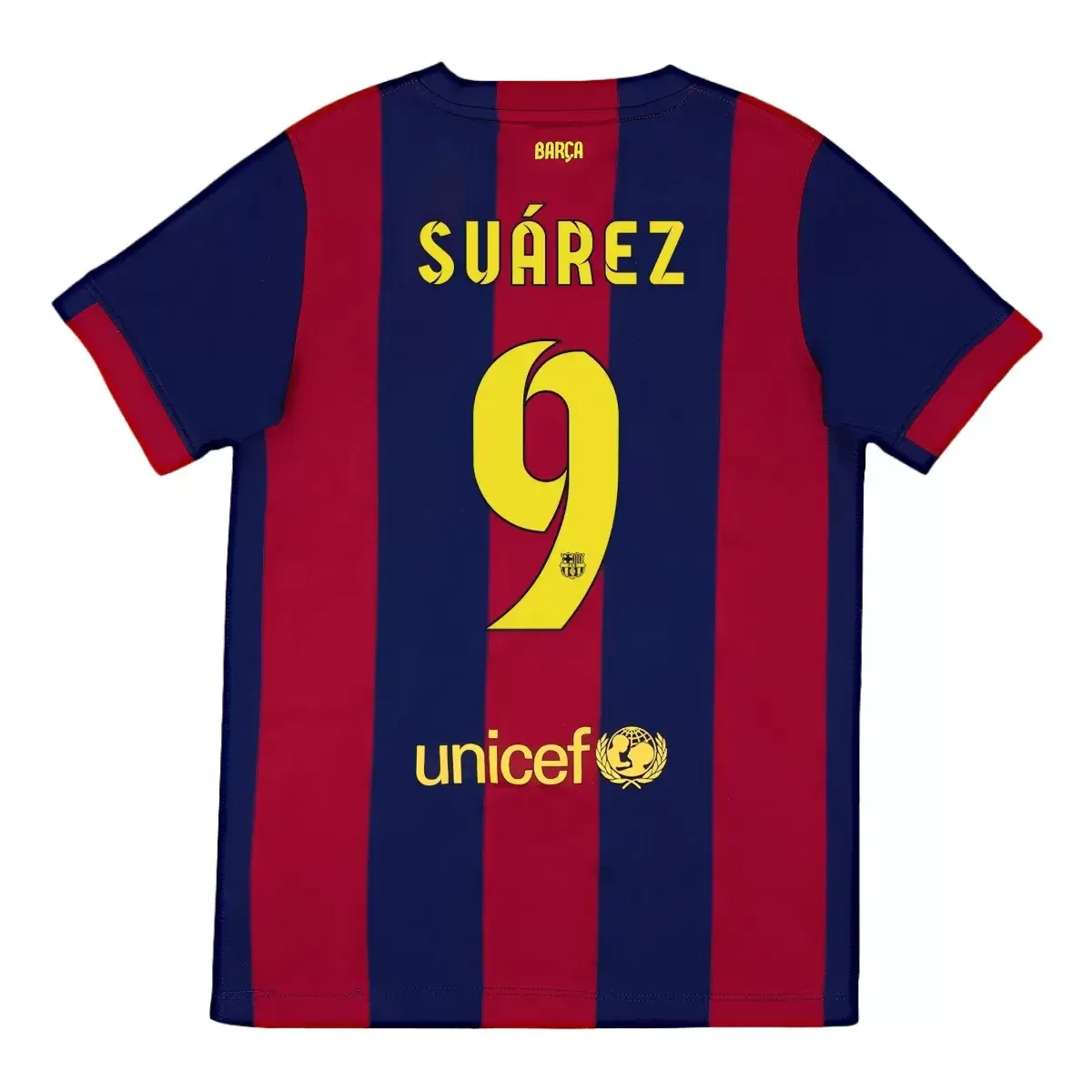 Barcelona SUÁREZ #9 2014/15 Retro Home Soccer Jersey