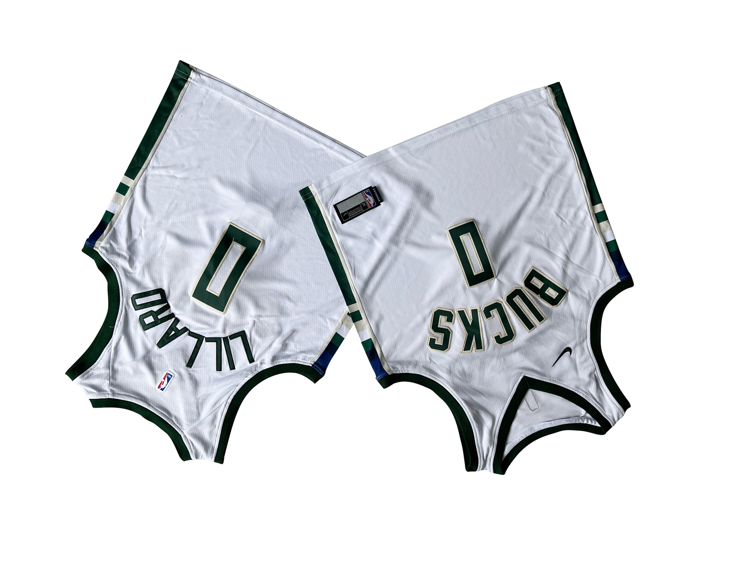 Youth Milwaukee Bucks Damian Lillard 0# White Swingman Jersey