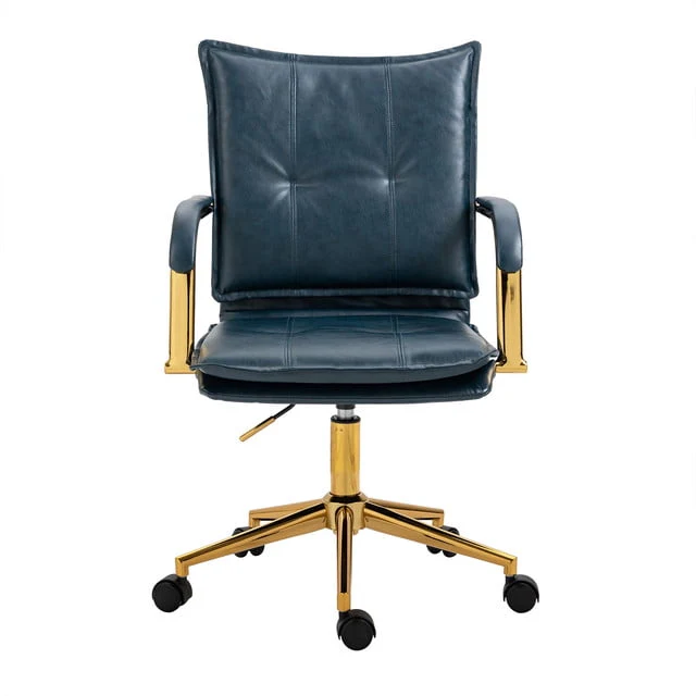 MOJAY PU Leather Ergonomic Executive Office Desk Chair, Brown