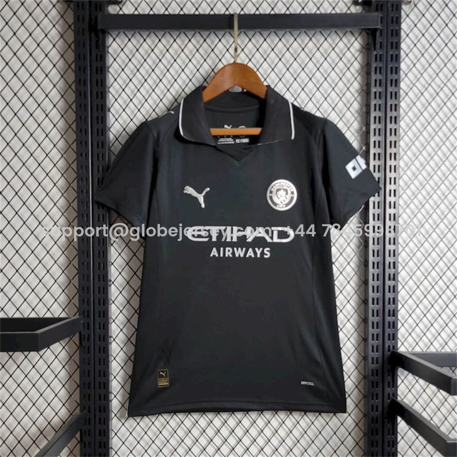 Women's Manchester City 25-26 Away Black Jersey