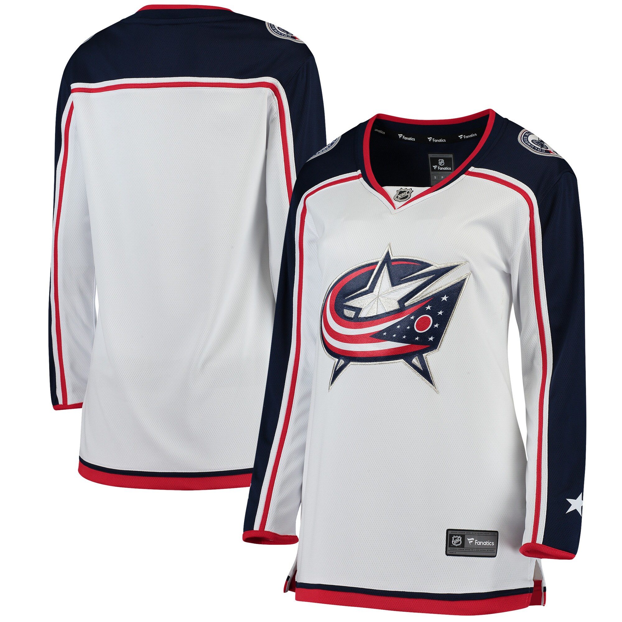 Columbus Blue Jackets Fanatics Women’s Away Breakaway Jersey – White