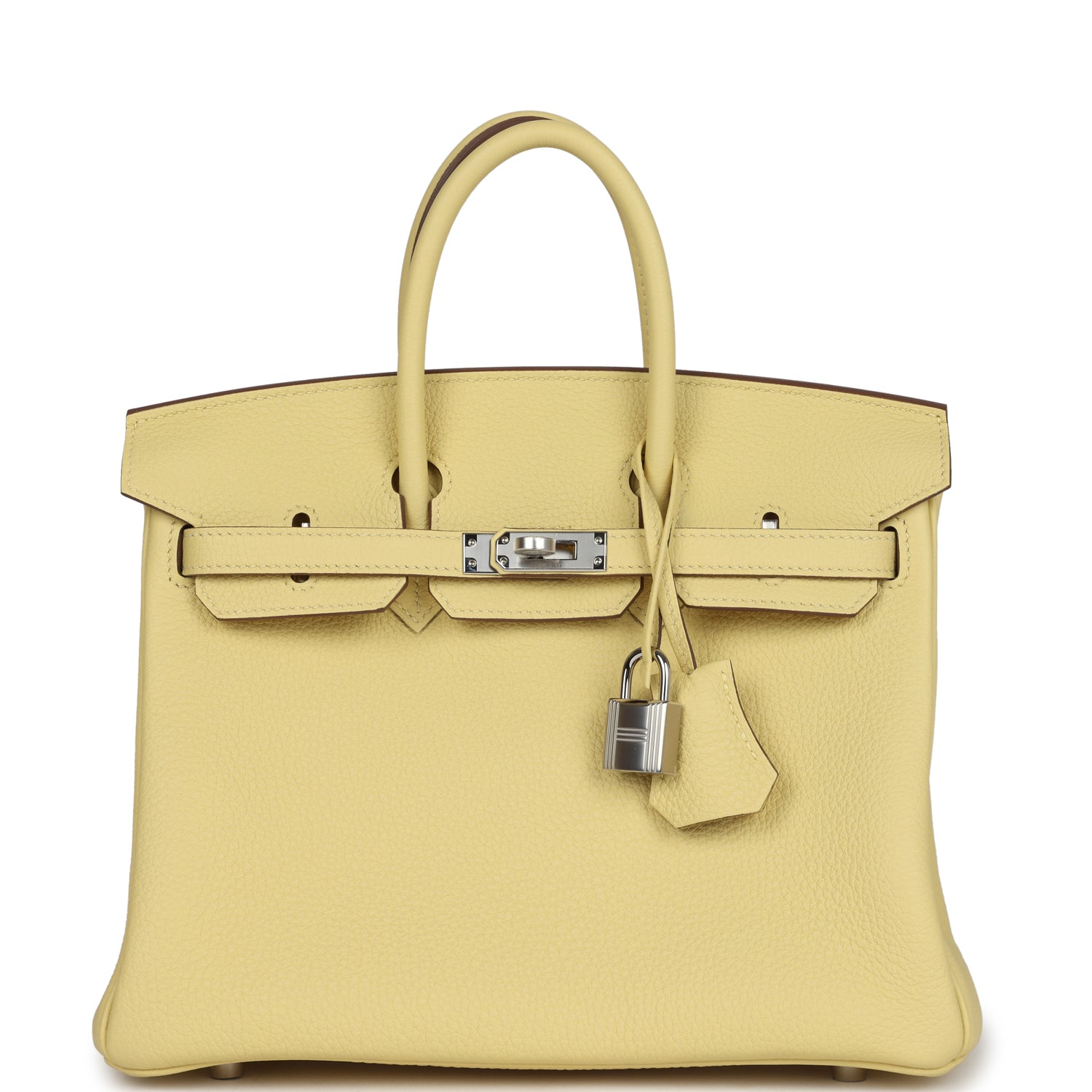 Birkin 25 Jaune Poussin Togo Palladium Hardware