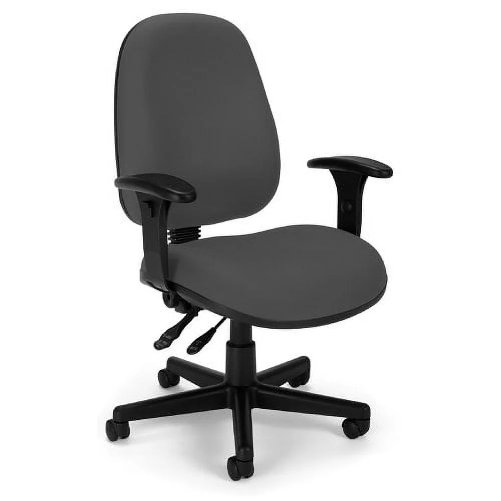 Fully Adjustable Executive Task Chair w Arm Rests (Wine)