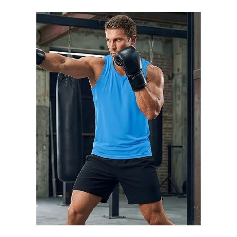 Men's UPF 50+ Quick Dry Muscle Tank Top Sleeveless Shirts