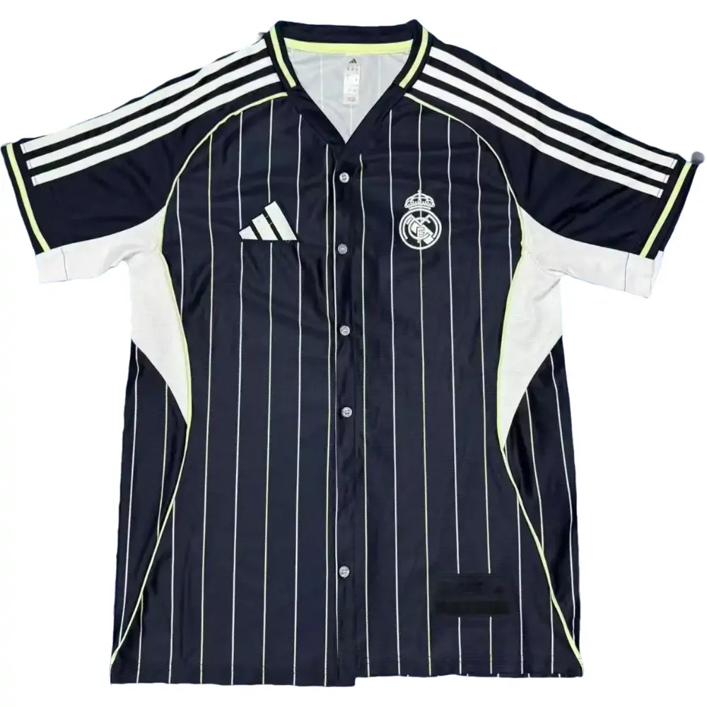 2025-26 Real Madrid baseball jersey royal blue