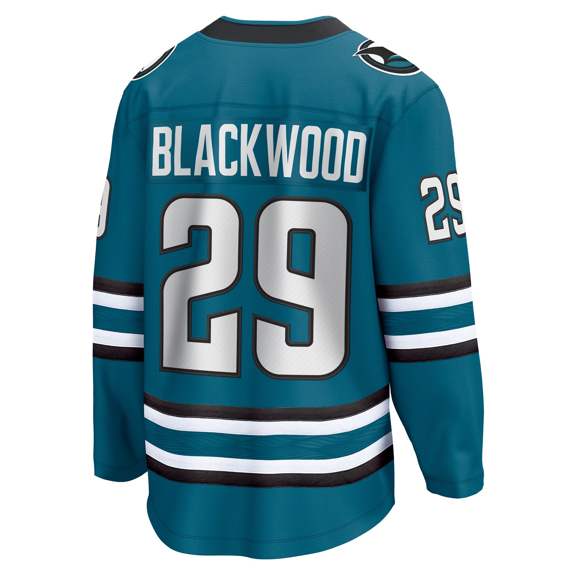 Mackenzie Blackwood San Jose Sharks Fanatics Home Breakaway Jersey – Teal