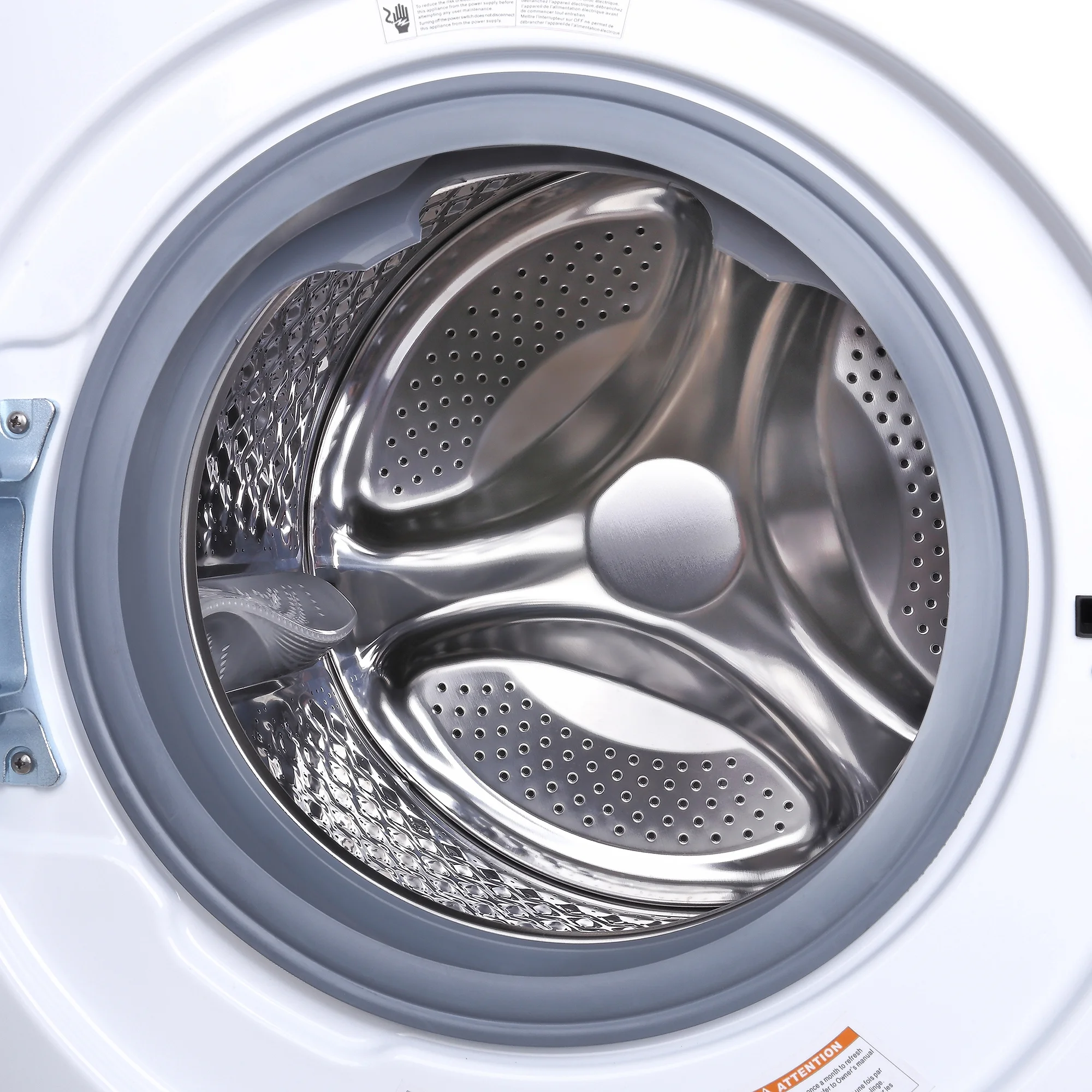 Magic Chef 24 in. 2.7 cu. ft. Front Load Compact Washer in White in White