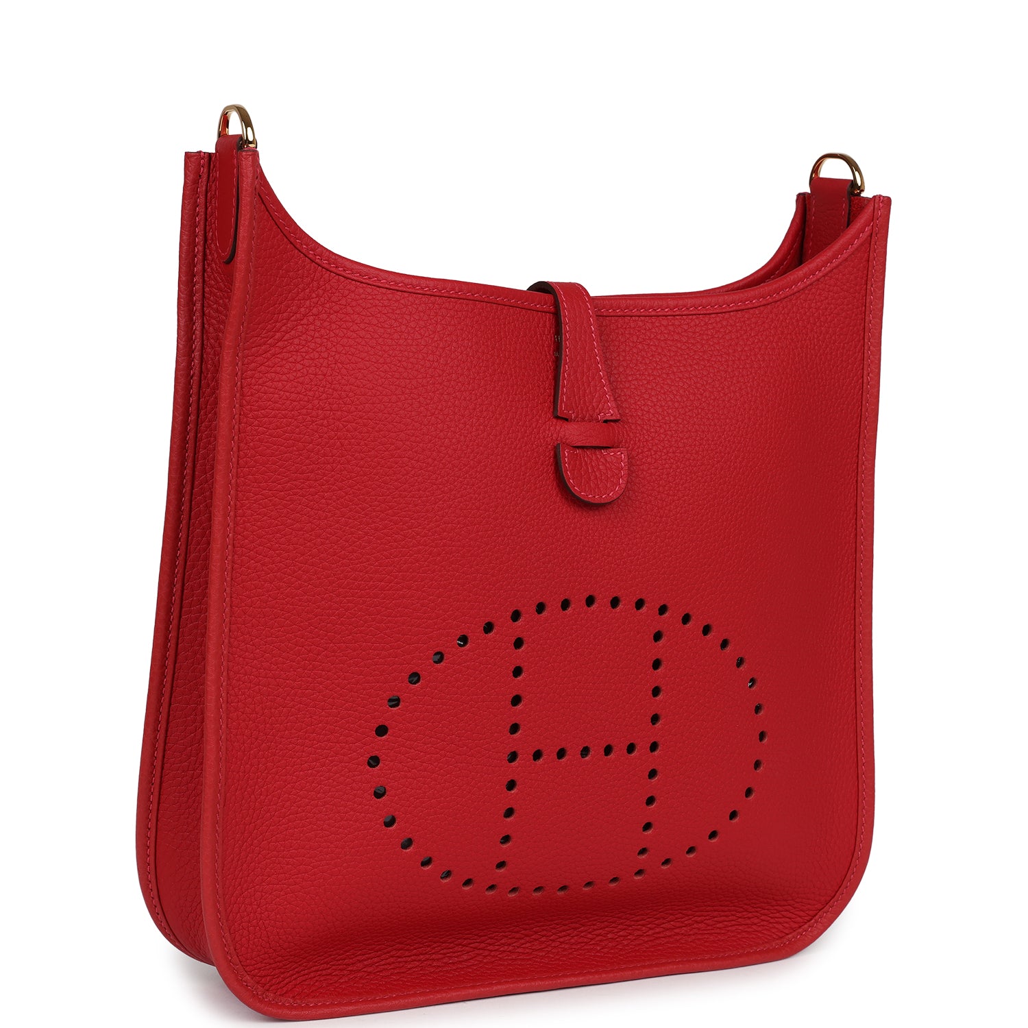 Evelyne III PM Vermillon Clemence Gold Hardware