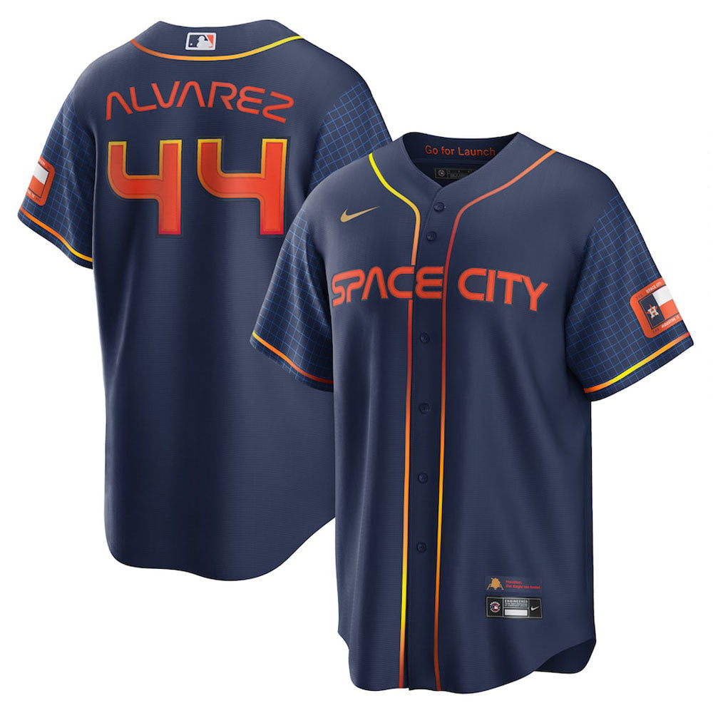 Men's Houston Astros Yordan Alvarez Space City Connect Replica Jersey - Navy