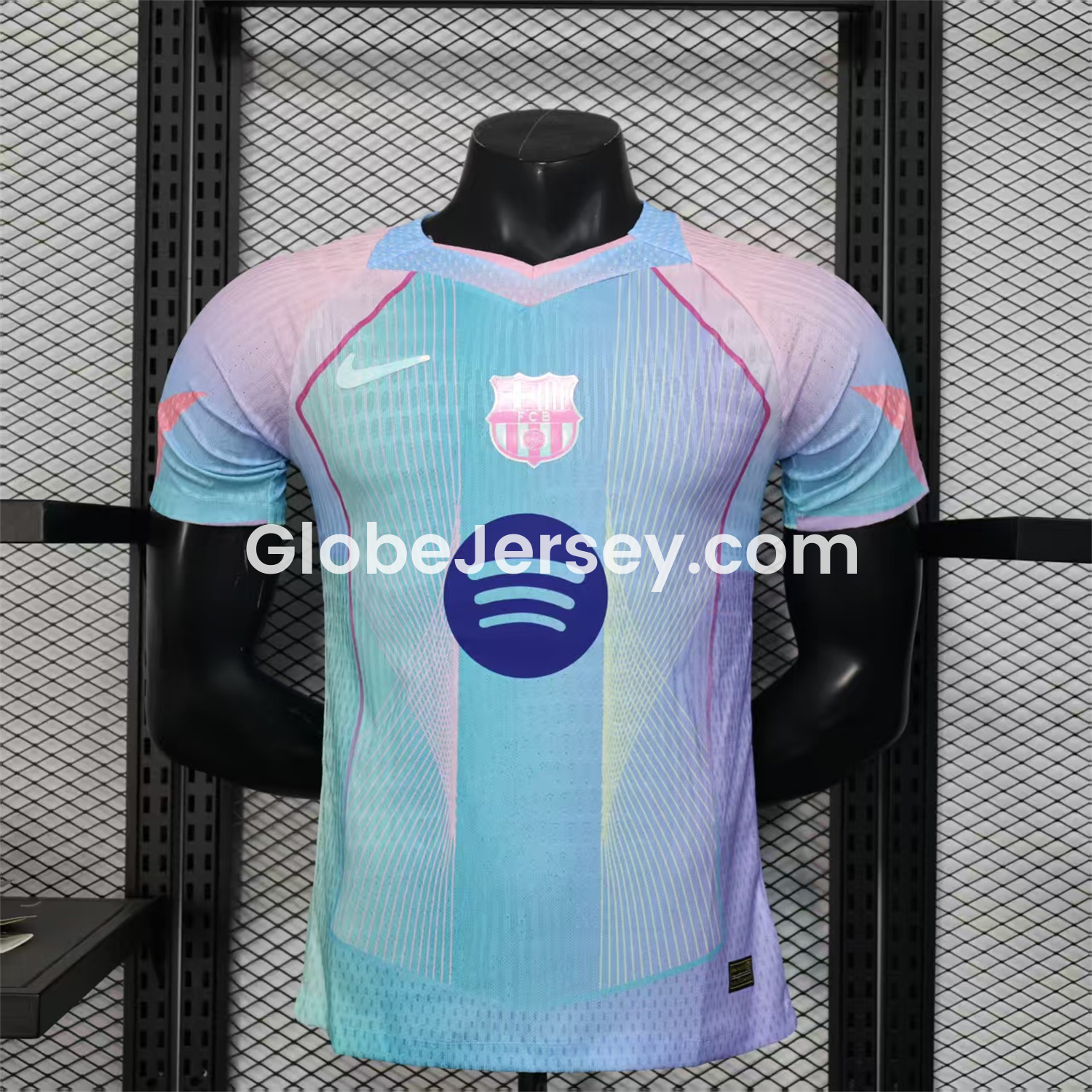 Barcelona 25-26 Pink & Blue & Purple Special Jersey - Player Version