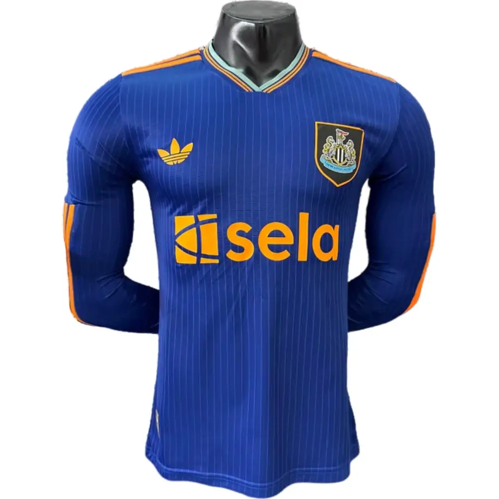 2025-26 Newcastle Second Away Long-Sleeve Jersey - Player Version