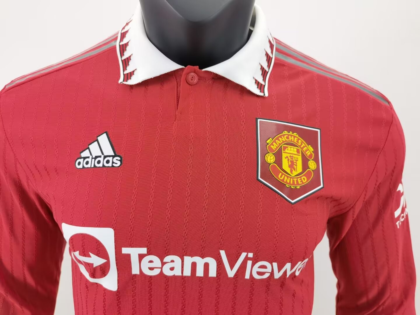 2022/2023 Long Sleeve Players Version Manchester United Home Football Jersey 1:1 Thai Quality