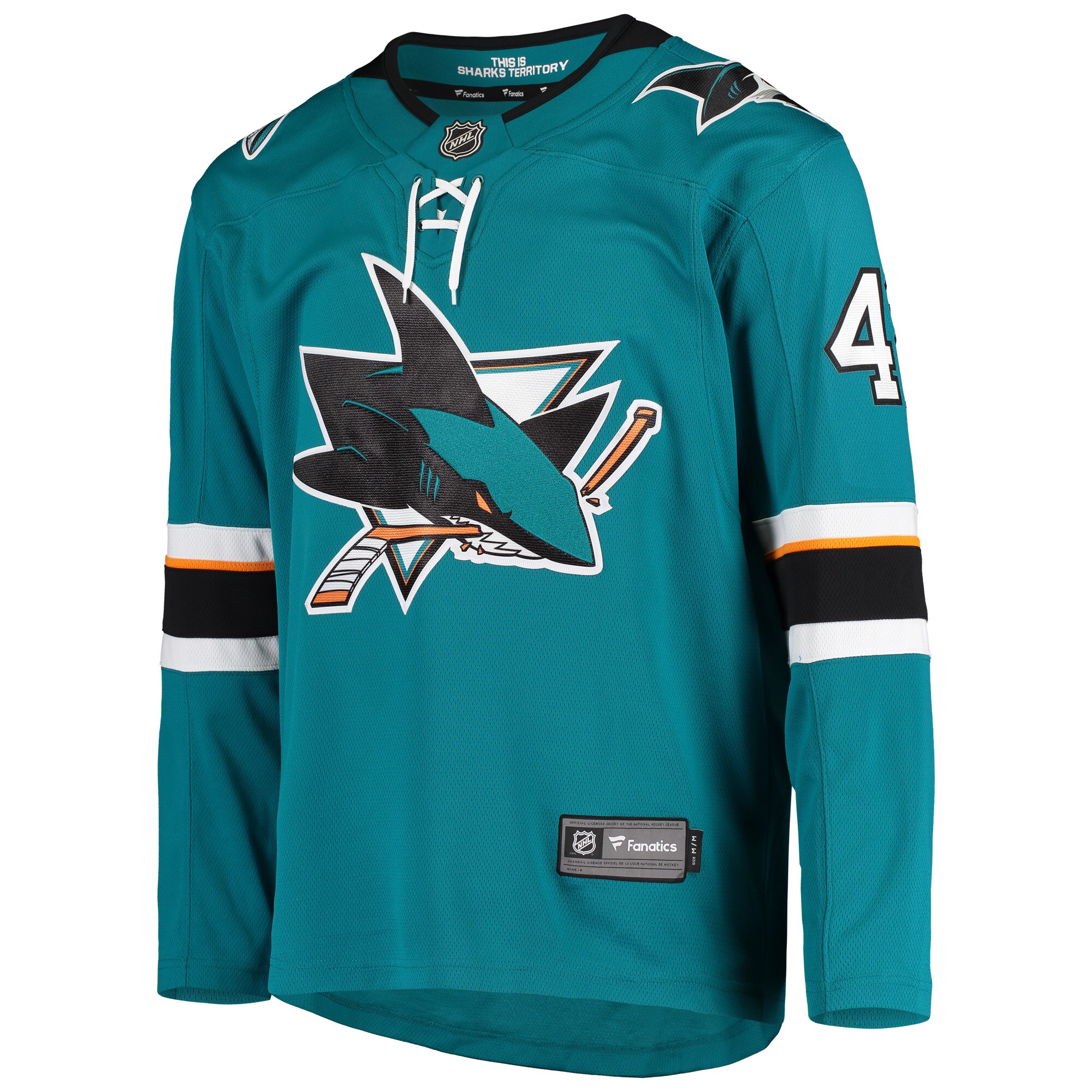 Joel Ward San Jose Sharks Fanatics Breakaway Home   Jersey – Teal