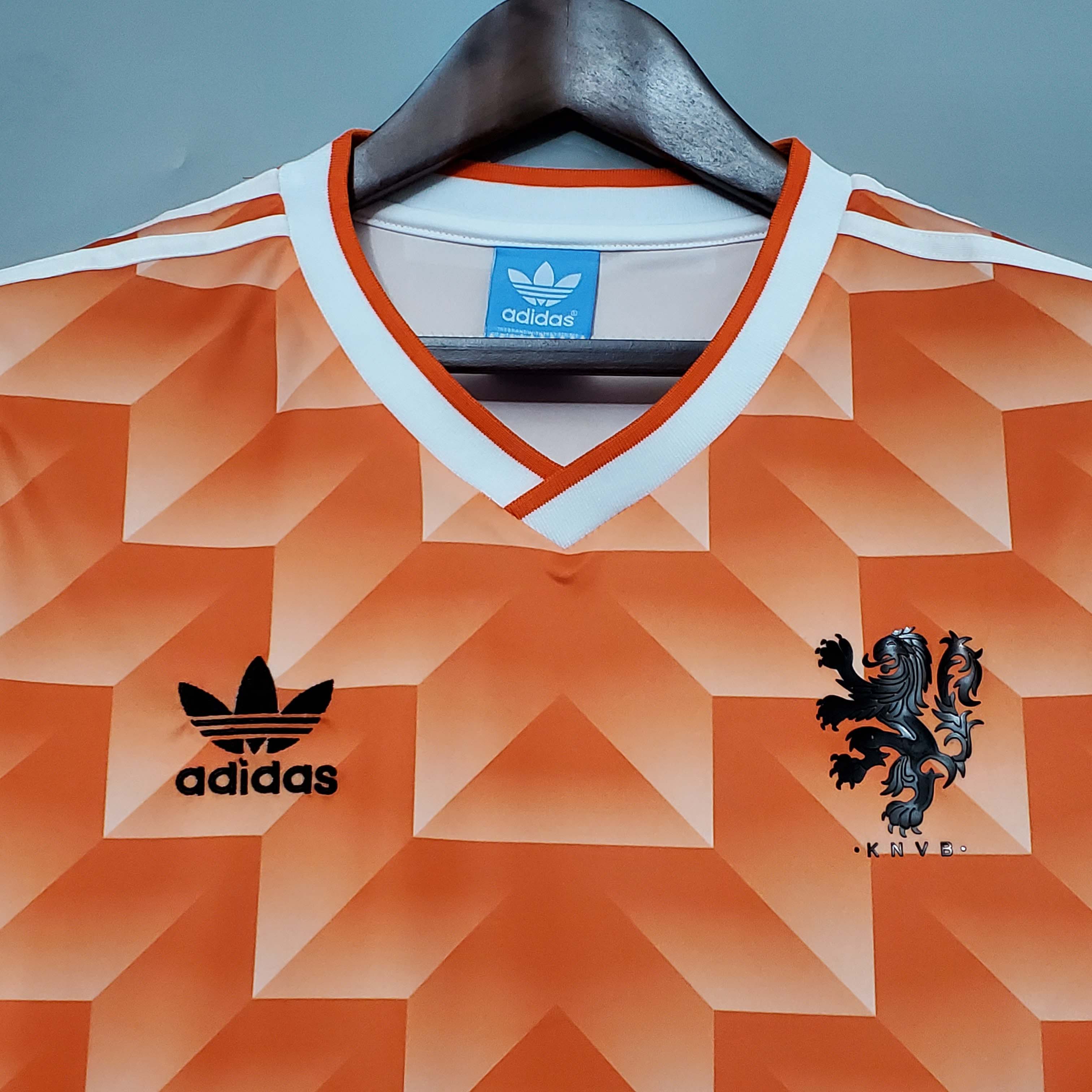 1988 Netherlands Home Retro Jersey-Fans Edition