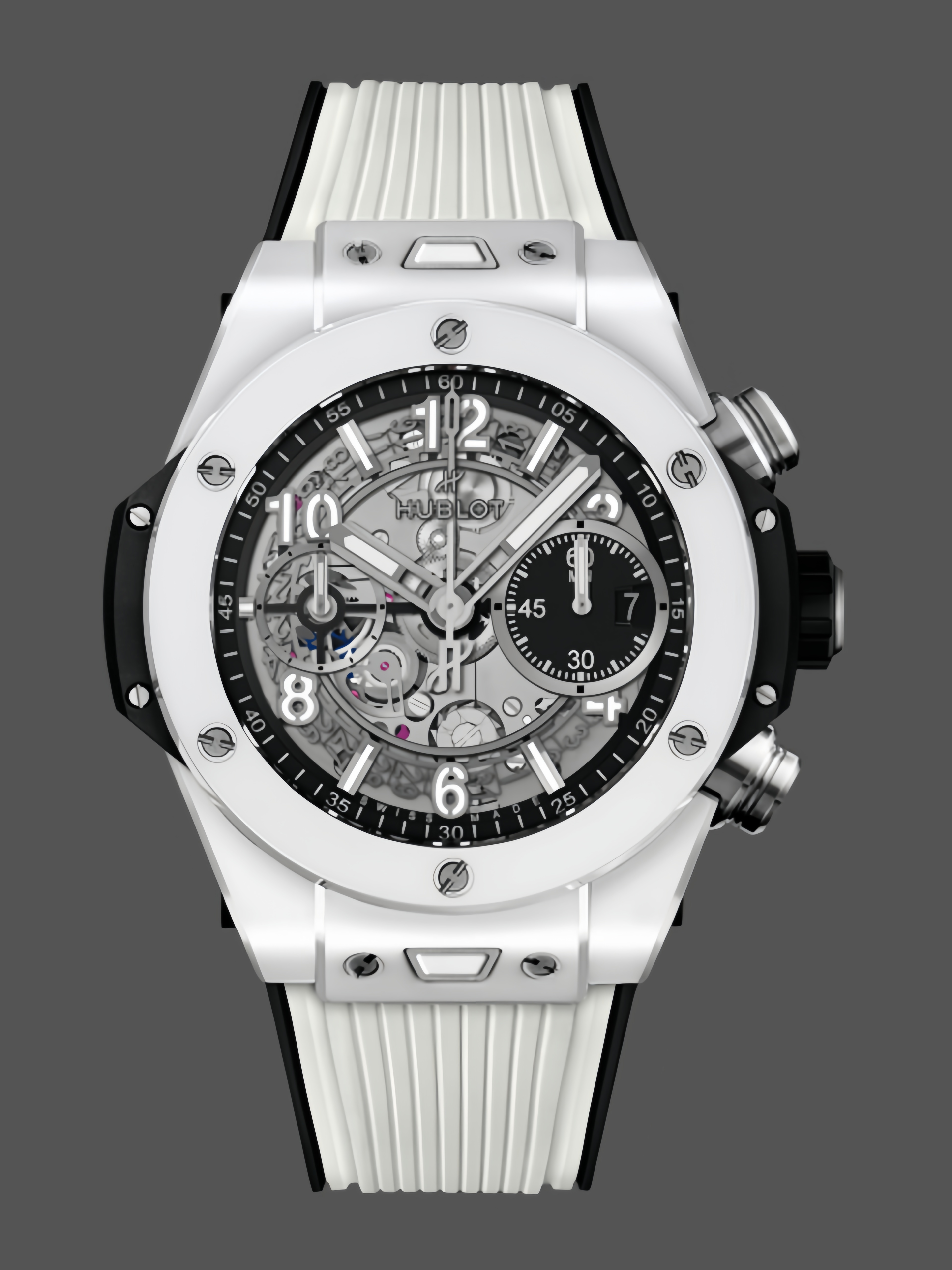 【Super Clone】Hublot Big Bang Unico White Ceramic 411.HX.1171.RX