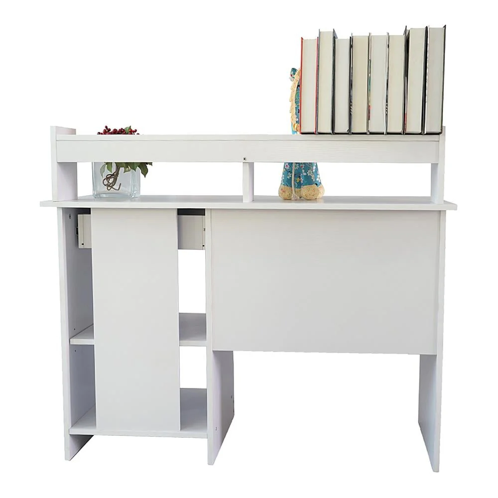 Winado Computer Desk Home Office Workstation Laptop Study Table with Drawer Keyboard Tray, White