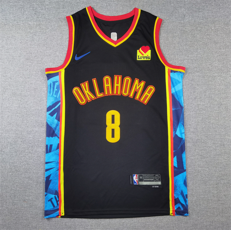Unisex Oklahoma City Thunder 2024/25 Embroidered Swingman Jersey City Edition