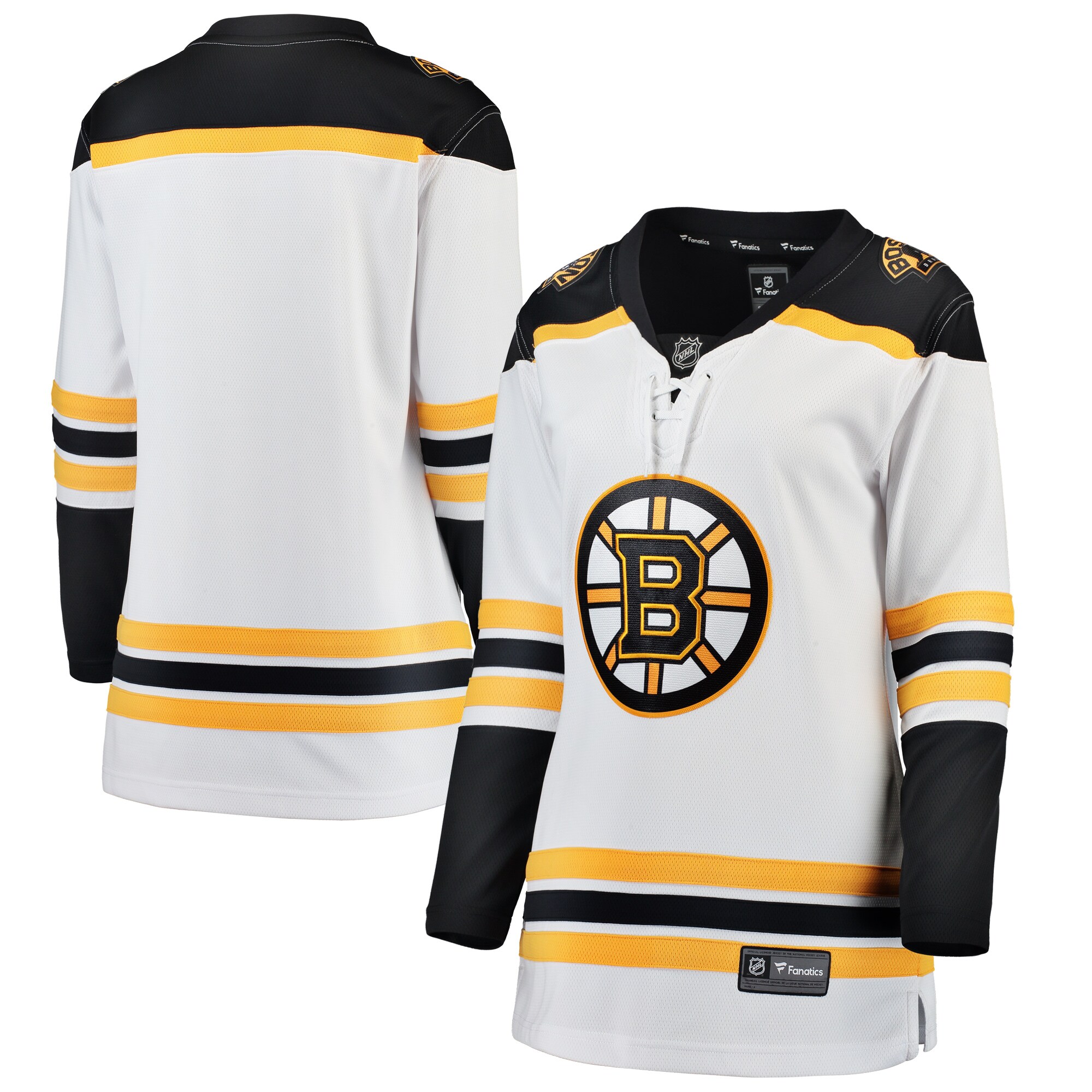 Boston Bruins Fanatics Women’s Away Breakaway Jersey – White